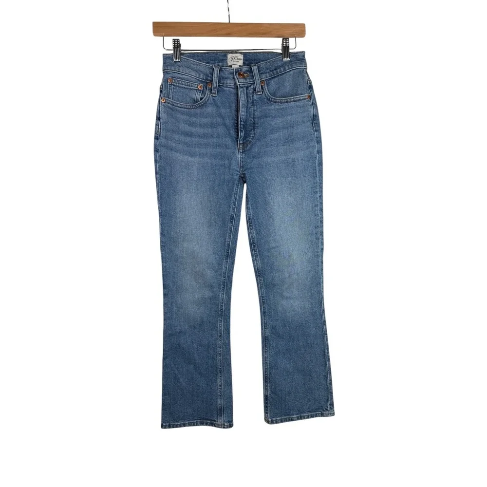 J. Crew Billie Demi Boot Crop‎ Jeans size 25 Blue